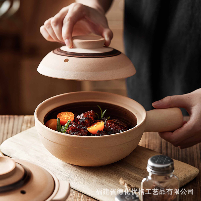Casserole Stew Pot Household Gas Gas Stove Special Soup Pot Old-fashioned Clay Casserole Clay Pot Rice Pot Small