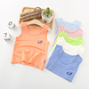 2020 summer new pattern pinkycolor children men and women baby Solid vest leisure time Base coat letter vest