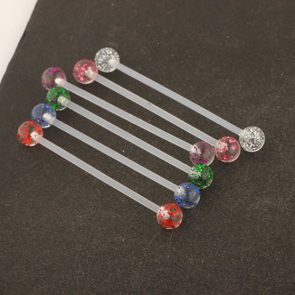 Pointed titanium steel lip stud product view