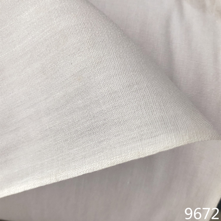 Lining cloth 9672 Feel For shirt Collar Breast Cuff Interlining