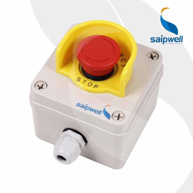 急停按钮盒防水塑料盒开关盒启动停止按钮控制盒防腐防腐蚀