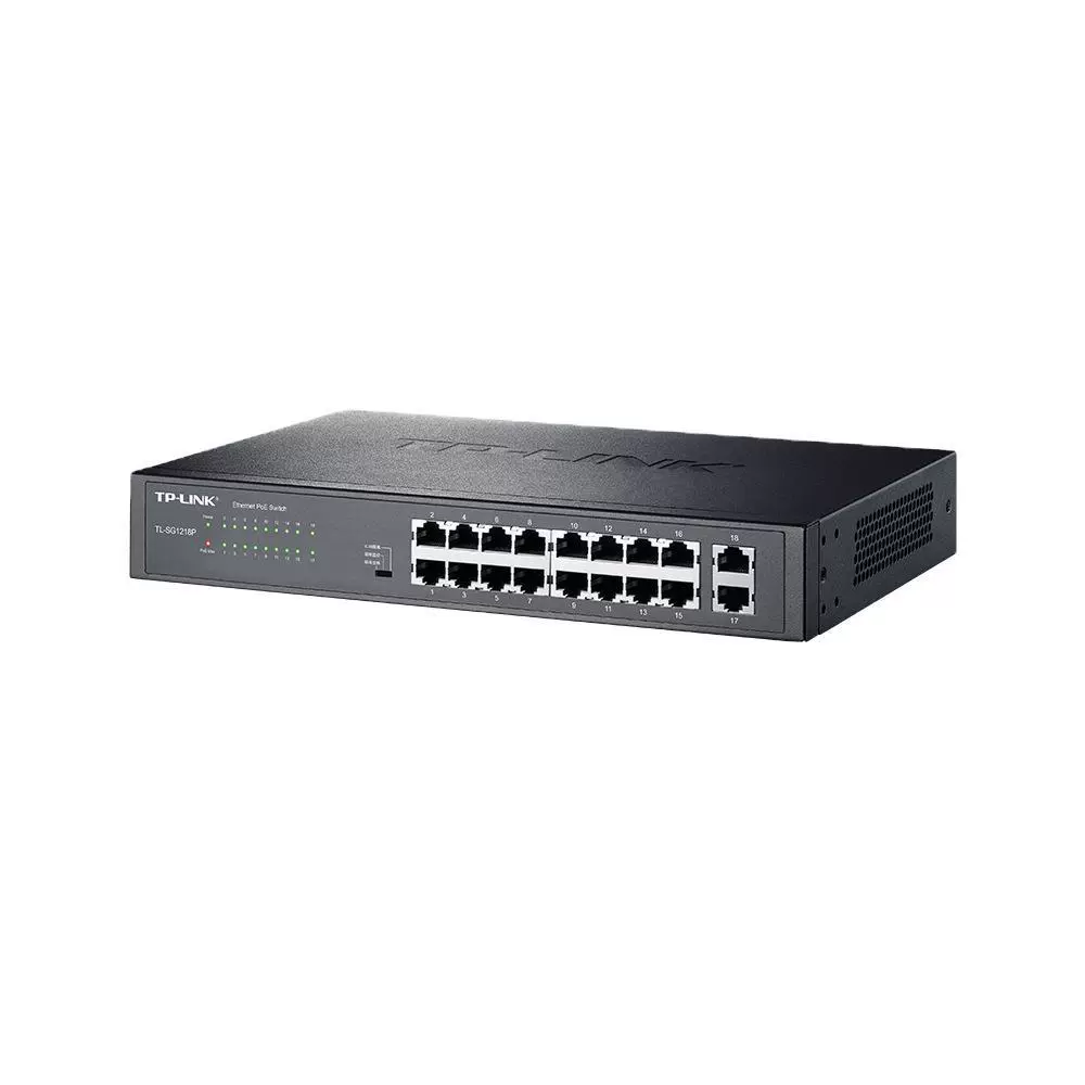 TL-SG1218P full Gigabit 16-port PoE switch VLAN isolation video surveillance industrial multi-interface