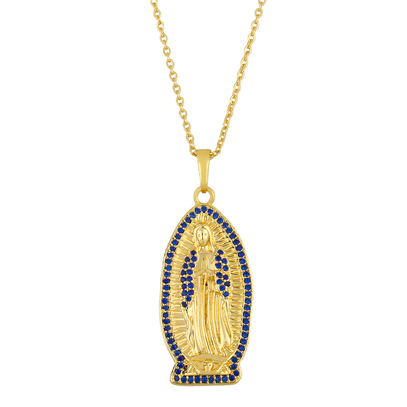 Heißer Verkauf Jungfrau Maria Halskette Anhänger Frauen Europäische Und Amerikanische Mode Neue Produkte Accessoires Notre Dame Anhänger Nkr14 display picture 4