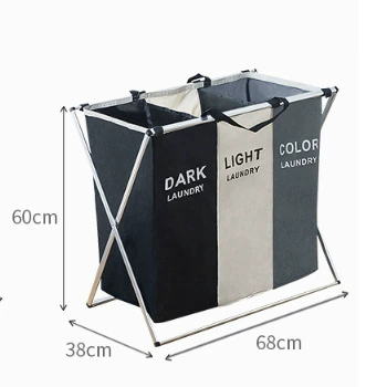 Beilian Square Waterproof Laundry Basket - Oxford Cloth, Handheld Storage System, 3 Color Options