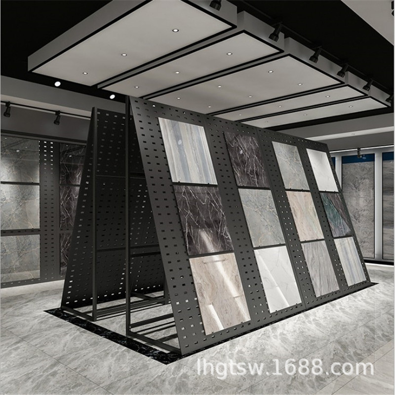 陶瓷墙砖地砖展示架 锁墙瓷砖展板 立体瓷砖展板 立地单双面展板