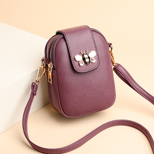 Cross-border direct supply of mobile phone bags for women  new Korean version versatile mini shoulder bag casual fashion multi-layer crossbody bag