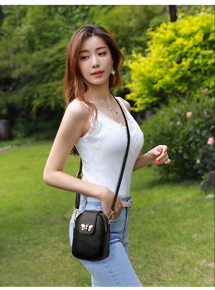 Petit Sac À Bandoulière Streetwear En Cuir Pu Toutes Saisons Pour Femmes display picture 1