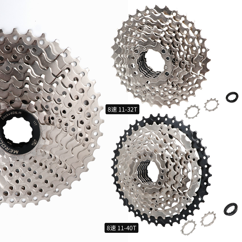 MEROCA Mountain Bike Cassette 8S 9/10/11/12-Speed Bicycle Sprocket Big Gear for Climbing Rear Gears