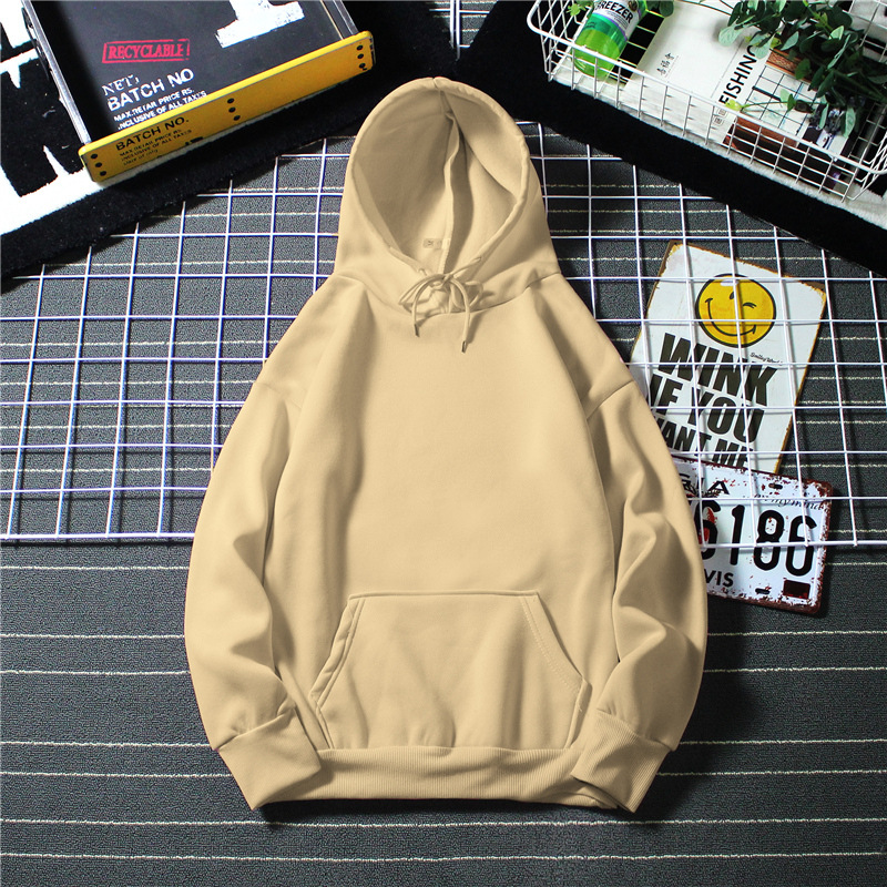 Frau Kapuzenpullover Lange Ärmel Unisex-hoodies Tasche Lässig Preppy-stil Einfarbig display picture 4