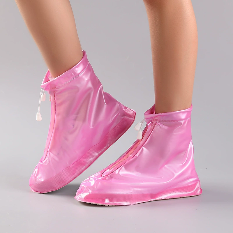 Прямые поставки с фабрики для мужчин и женщин в бочке, обновление из ПВХ, утолщенный непромокаемый водонепроницаемый чехол для обуви на молнии, нескользящий чехол для обуви от дождя