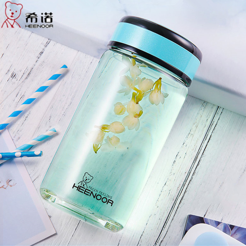 希諾單層玻璃杯子女可愛時尚少女水杯小巧便攜泡花茶杯 9050 9052