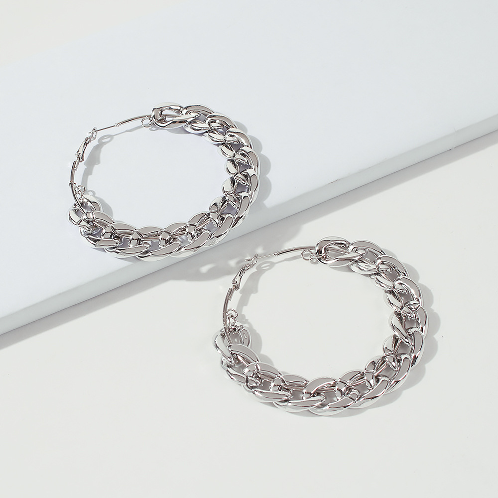 Exaggerated Punk Big Circle Earrings display picture 4