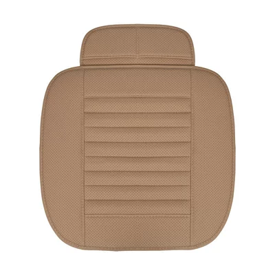 Seat cushion, seat cover: Cushion Without Backrest Three-Piece Set - beige-half-package-with-bamboo-charcoal-leaflet