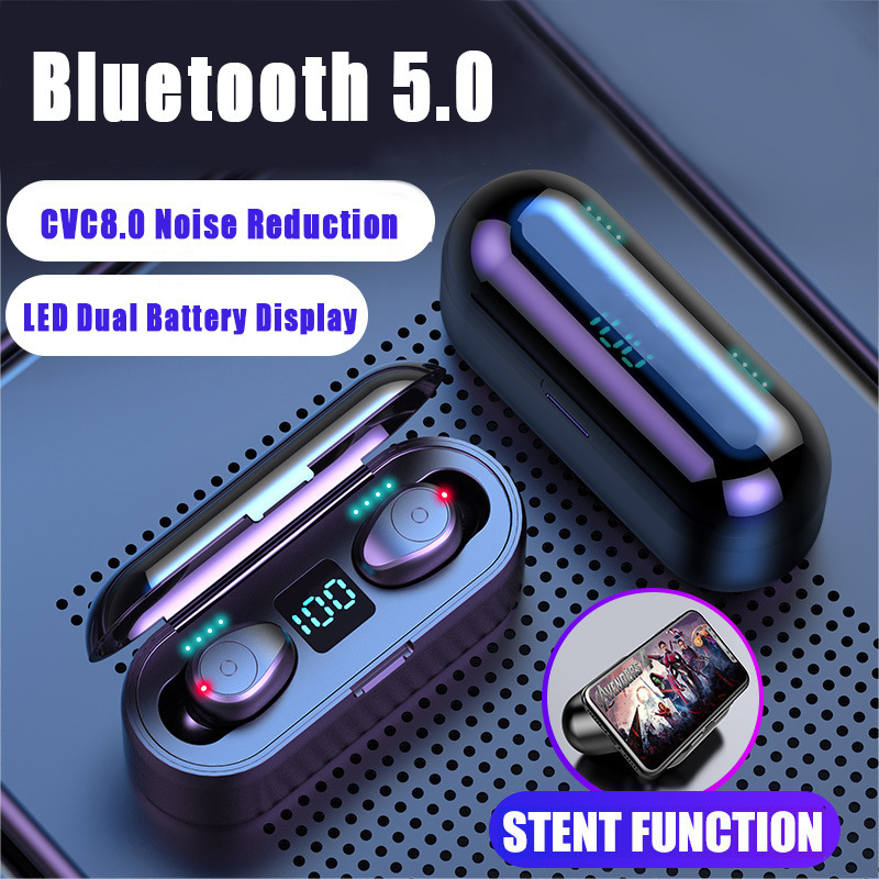 F9-8 Gaocang Key Bluetooth Headset Private Model Cross-border E-Commerce Binaural Digital Display tws with Charging Treasure Function 5.0 F9-8 Gaocang Key Bluetooth Headset Private Model Cross-border E-Commerce Binaural Digital Display tws with Charging Treasure Function 5.0