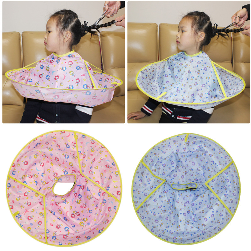 新儿童理发围布家用宝宝剪头发斗篷婴儿小孩剃头围兜不粘发理发衣