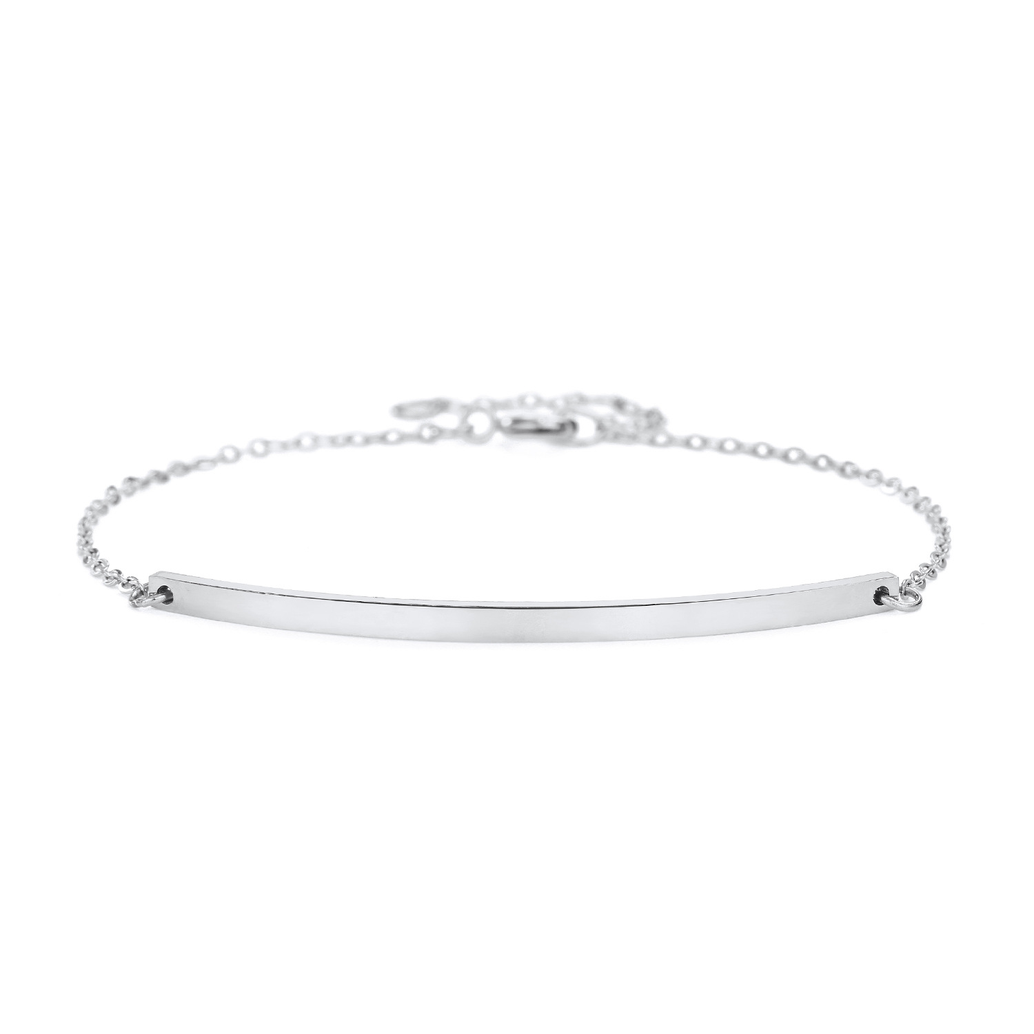 Korean stainless steel jewelry yiwu nihaojewelry wholesale simple word smile jewelry female braceletpicture4