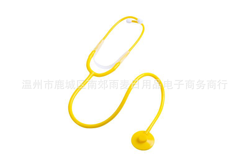一次性塑料玩具教学DIY儿童仿真单面听诊器 出口美国材质