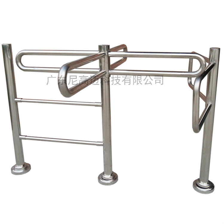 超市转闸 不锈钢单向转闸 旋转十字门禁 单向出口旋转闸厂家