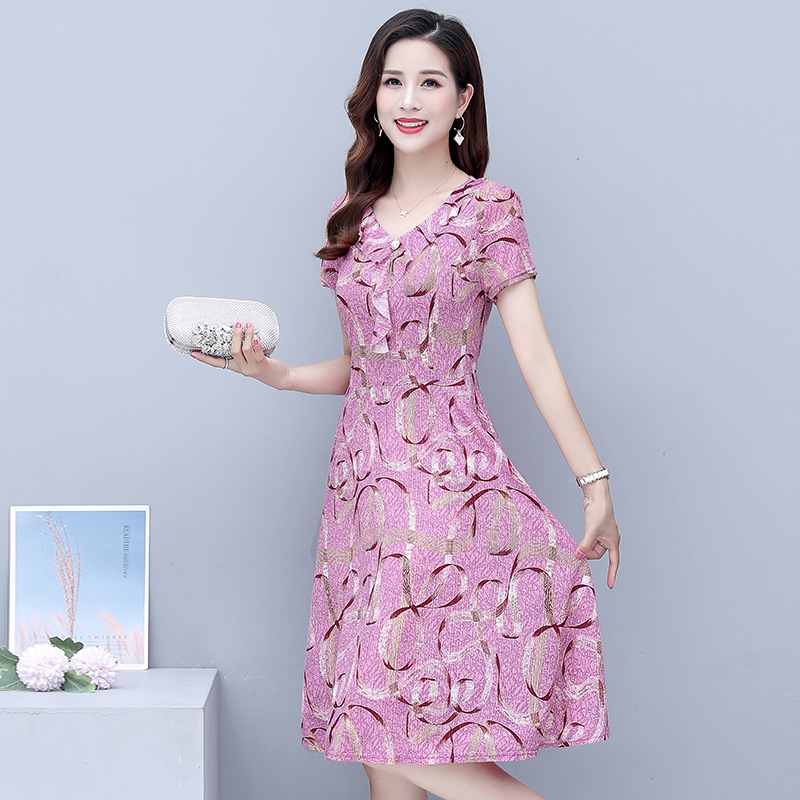 Mã A4711 Giá 390K: Váy Đầm Liền Thân Nữ Sudga Big Size Ngoại Cỡ Mùa Hè Trung Niên Thời Trang Nữ Chất Liệu Vải Voan G01 Sản Phẩm Mới, (Miễn Phí Vận Chuyển Toàn Quốc).