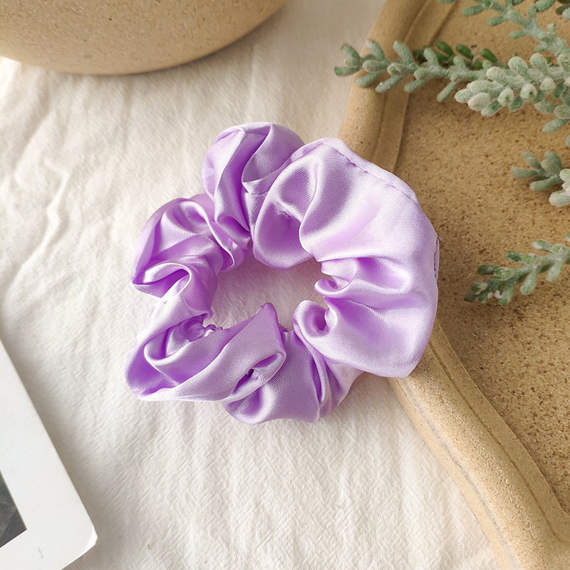 Fabric Rubber Band Solid Color Hair Scrunchies Wholesale Nihaojewelry display picture 52