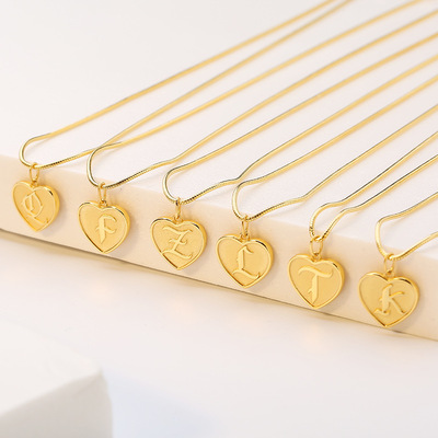 通体纯银S925浮雕字母项链女吊坠时尚金币冷淡风轻奢定制新款跨境