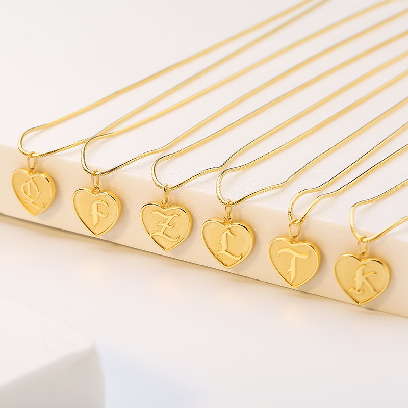 通体纯银S925浮雕字母项链女吊坠时尚金币冷淡风轻奢定制新款跨境