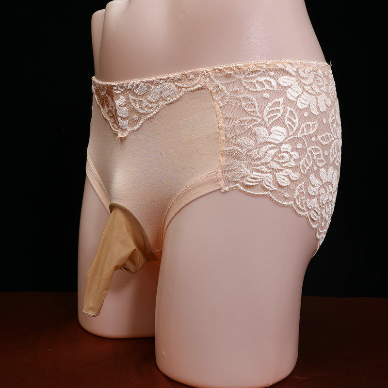 Ropa interior de encaje para hombres con jj set sexy medias ropa interior ultrafina transpirable verano totalmente transparente