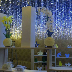 Manufacturer wholesale LED ice bar light curtain light LED outdoor holiday color light flashing light string light starry sky decoration light string