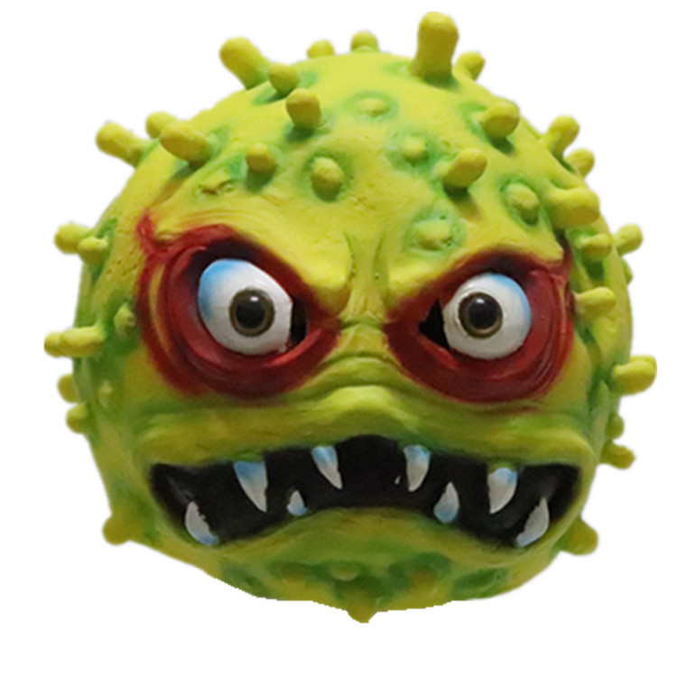 Virus máscara Halloween horror máscara sombrero divertido bola coronavirus máscara fábrica al por mayor