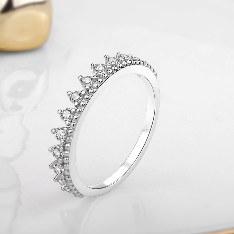 Set de bagues empilables minimalistes avec zircons pour femme_voghion.com