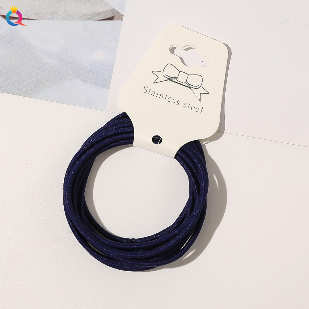 Women's Simple Style Solid Color Cloth Rubber Band display picture 9
