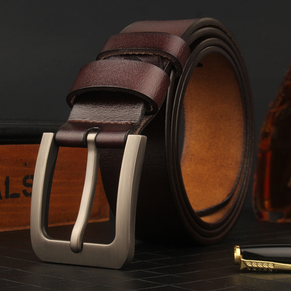 Men's genuine leather extended large size belt pure cowhide export model, specializing in the production of extended men's genuine leather belts