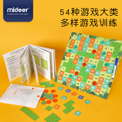 mideer Milu educational toys digital addition and subtraction operation teaching aids young children's connection mathematics magnetic hundred board