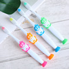 Children&#39;s toothbrushes 3-12 baby Soft fur toothbrush Homewear Cartoon lovely Child toothbrush sucker Standing toothbrush