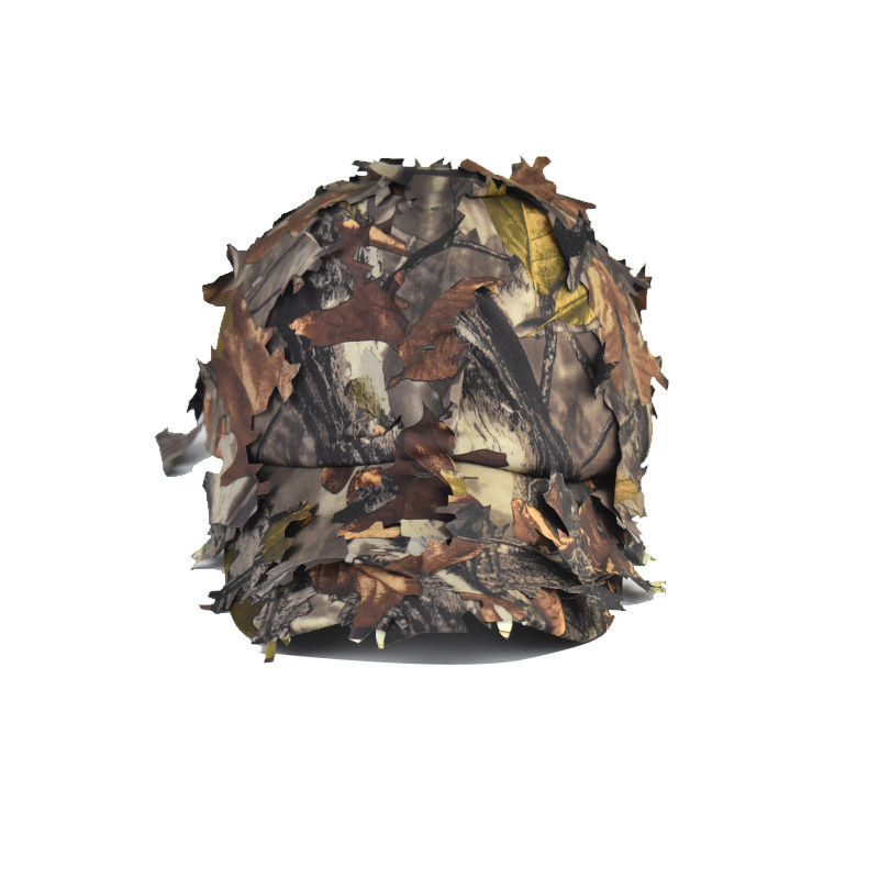 Los aficionados al ejército caza camuflaje sombrero de verano de los hombres al aire libre sombrero para el sol Campo Selva hojas Bionic camuflaje gorra de béisbol