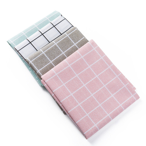 E798 Home Style Fresh Square Waterproof Tablecloth Easy to Clean Living Room Dining Table Oil and Heat Resistant PVC Tablecloth