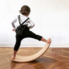 Children's balance board for double, swings sensorics for training indoor for yoga, wooden toy