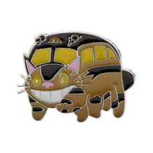 日本动漫可爱卡通猫巴士胸针合金珐琅徽章学生书包包装饰别针