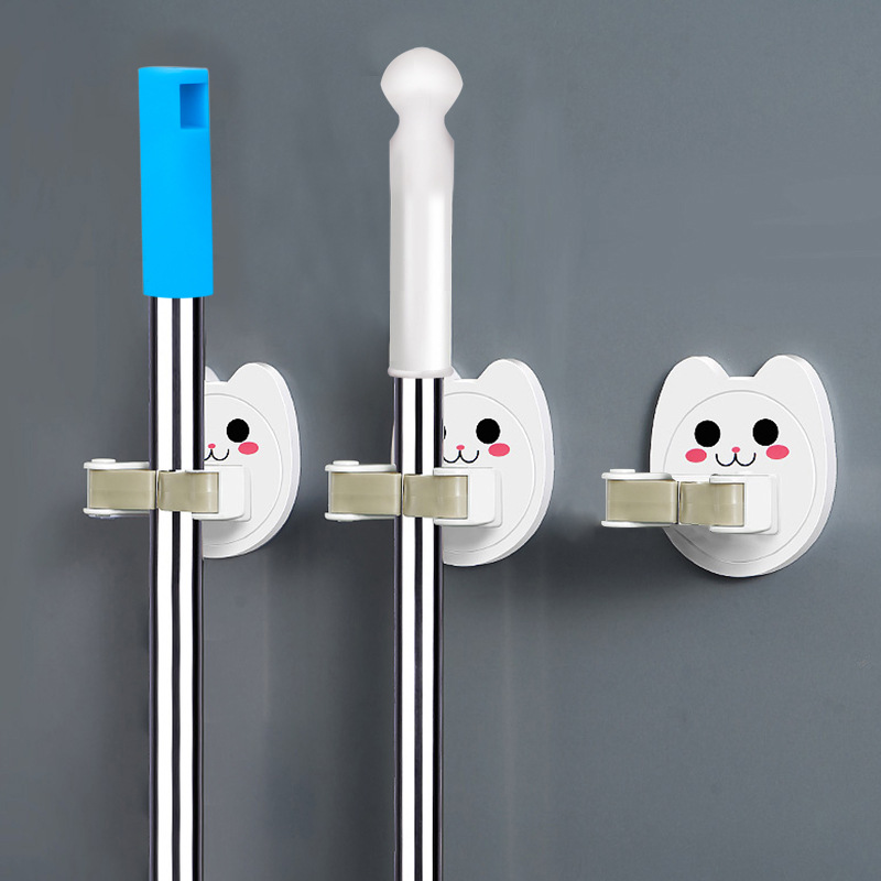 The mop clip storage rack is avoided