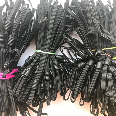 弹力口罩绳松紧口罩耳带4MM走马松紧带带调节扣 加工定制