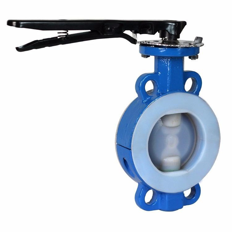 福厦美科阀门手动对夹衬氟蝶阀D71F46-10 D71F46-16