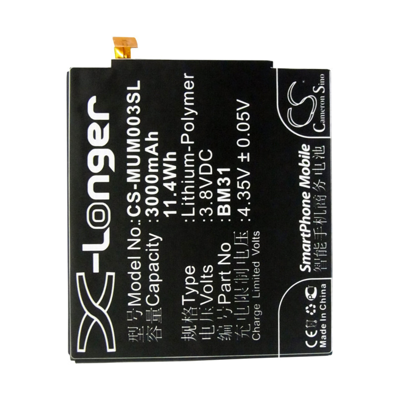厂家直供CS适用小米xiaomiM 3 Mi3大容量 BM31手机电池