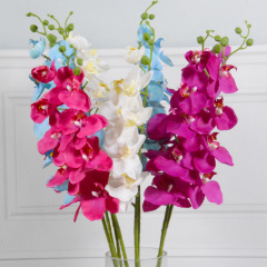 9-Head Large Butterfly Orchid Simulation, Wholesale Soft-Touch Artificial Butterfly Orchids for Export