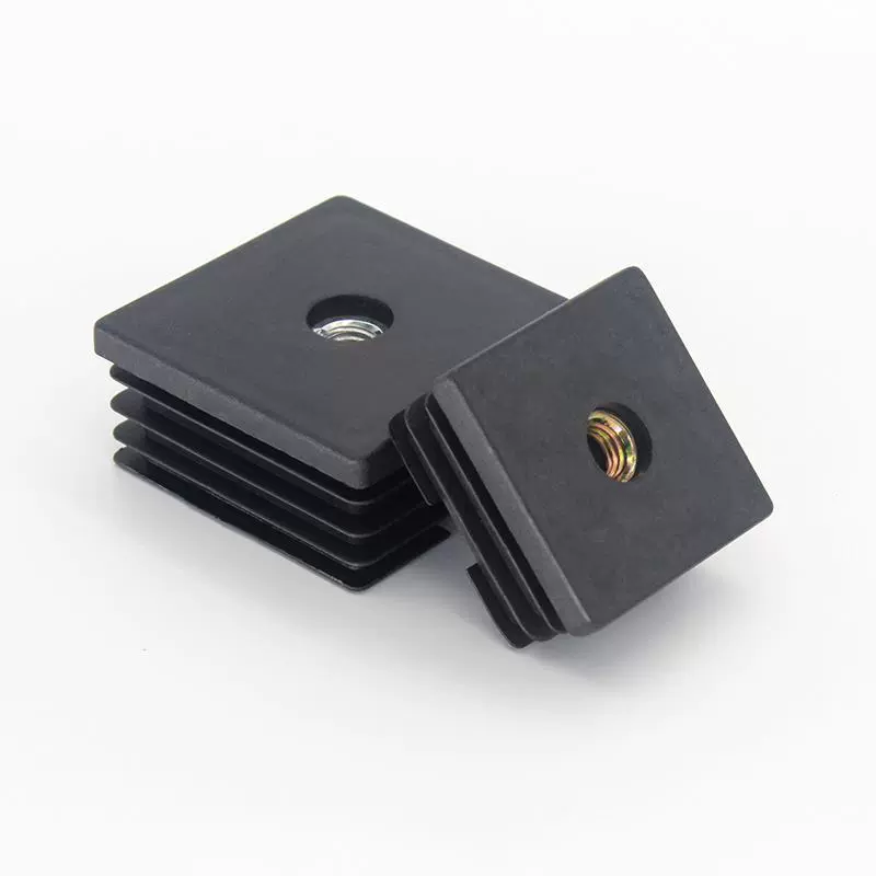 30 square M10 nut 10 clip, 30 square square nut plug thick -thicker stuffed foot plug plastic