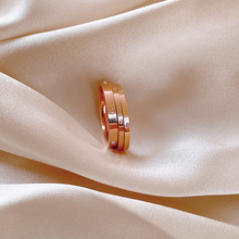 三合一戒指可拆分戒指钛钢简约个性时尚设计女ins潮网红食指指环