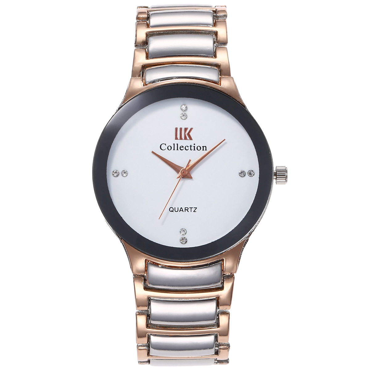 Set di orologi e braccialetti al quarzo con cinturino in acciaio stile britannico elegante di tendenza della moda da uomo business casual di vendita caldo_voghion.com