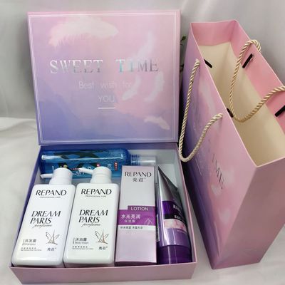 亮莊男士女士洗护5件套礼盒装公司单位员工洗漱福利礼品400ML洗发