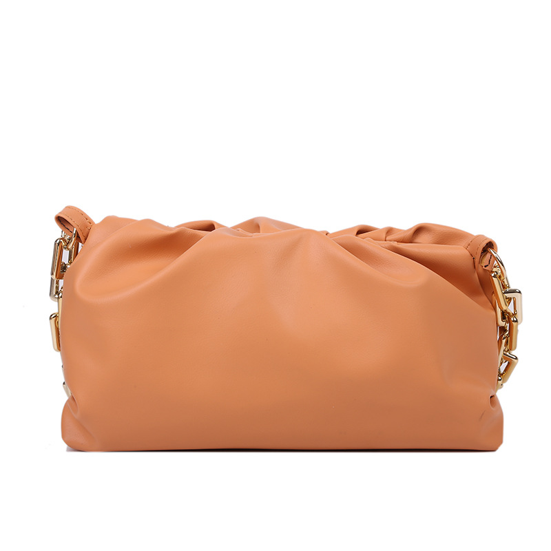 Women's Medium Pu Leather Solid Color Streetwear Cloud Shape Lock Clasp Underarm Bag display picture 55