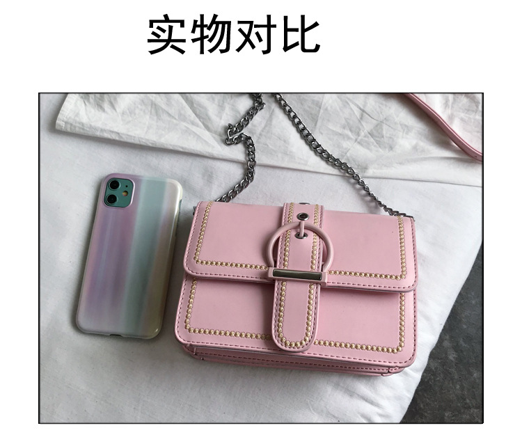 New Korean Fashion Chain Trend Wild Shoulder Messenger Small Square Bag display picture 23