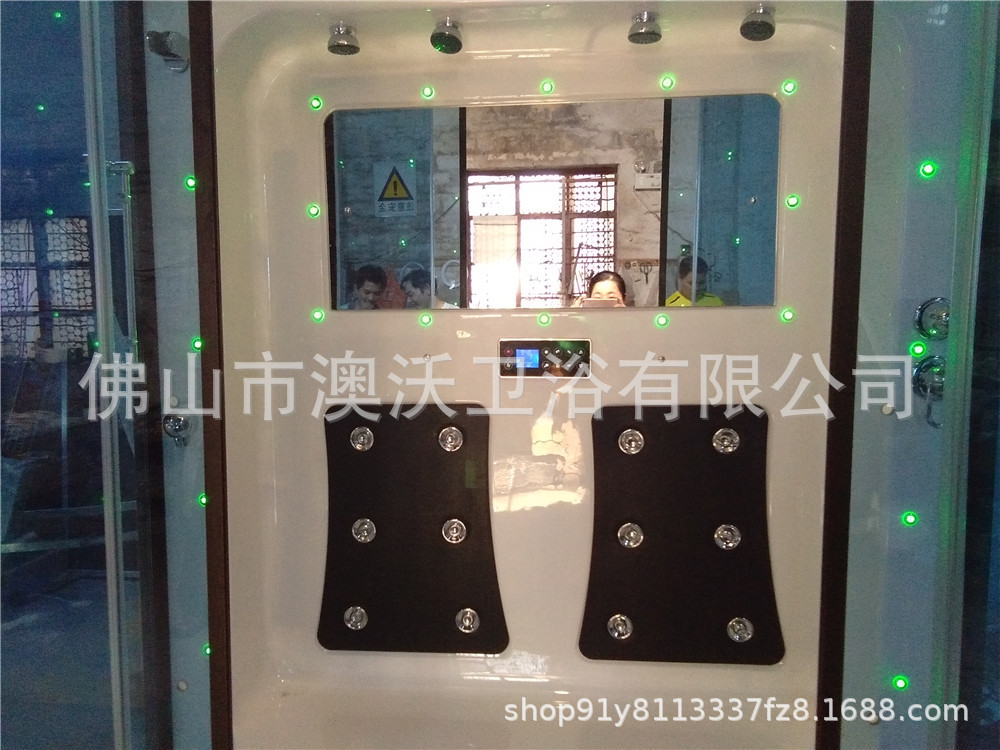 Sala de vapor de doble persona con lavabo inferior acrílico 1600*1000mm toda la sala de ducha interior hogar